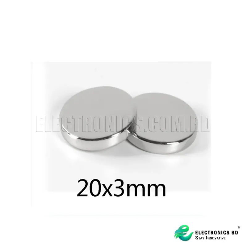 20 x 3 mm Neodymium Magnet Round Shape