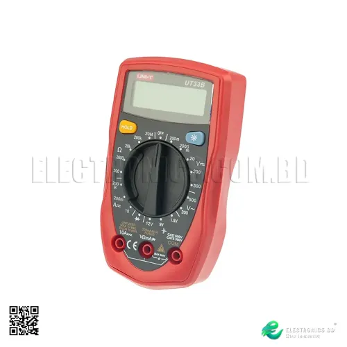 UNI-T UT33B Current AC DC Voltage Resistance Diode Battery Test LCD Backlight Digital Multimeters