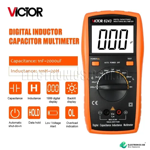 VICTOR 6243 - Digital LC /Capacitance Meter - VICTOR