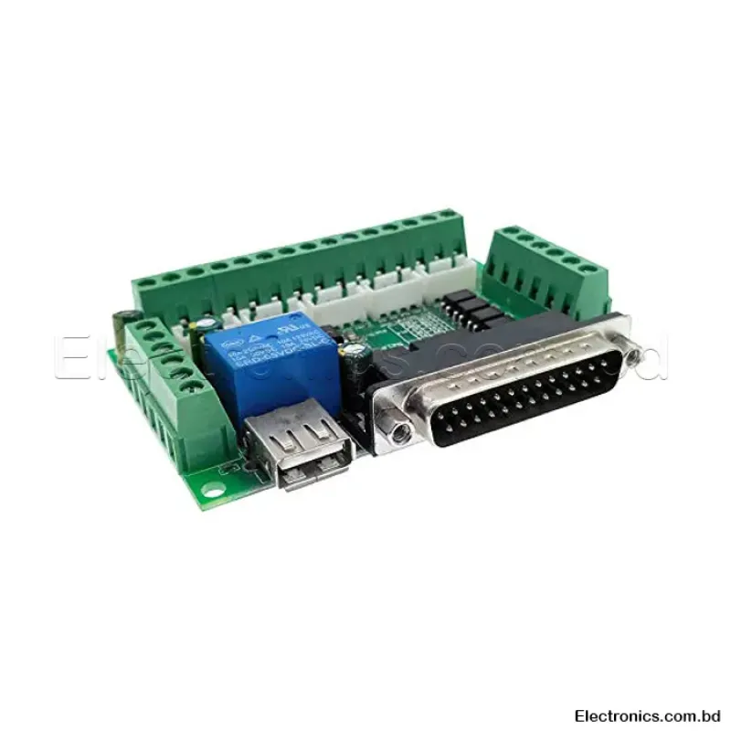 5 Axis CNC Breakout Board With Optical Coupler for MACH3 Stepper Motor Driver