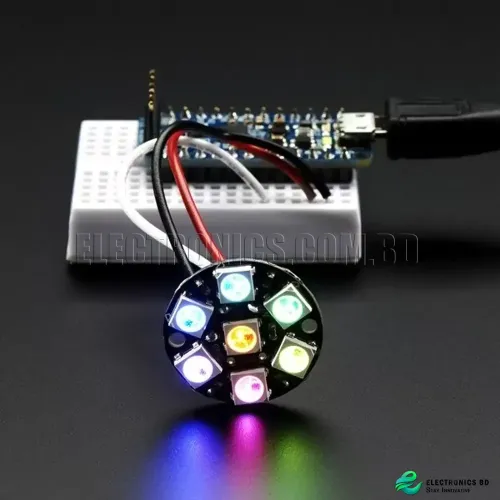 5V 7Bit WS2812 5050 RGB LED Lamp Panel Board Round Shape