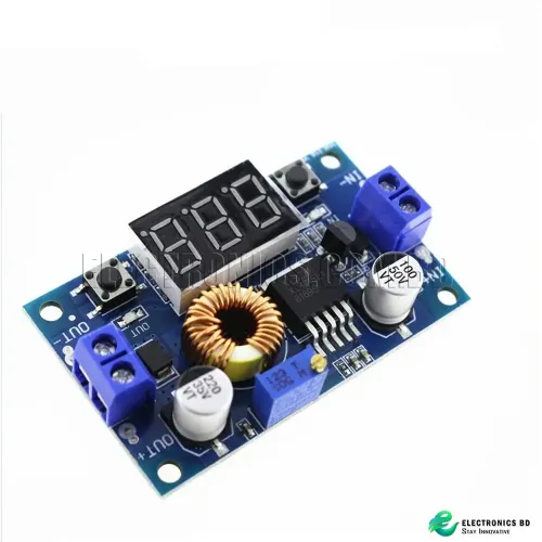 DC-DC Adjustable Step-down Buck Converter XL4015 4A - with voltage meter