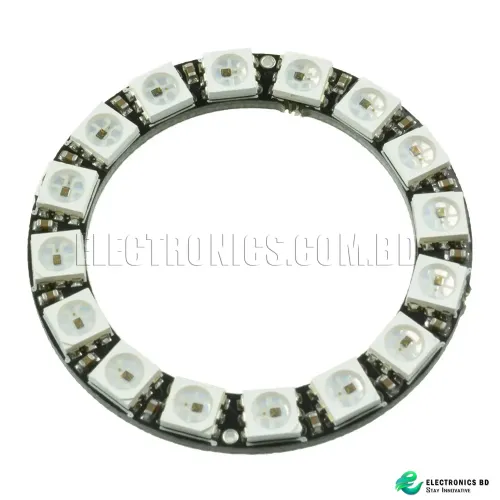 RGB LED Ring 16Bit WS2812 5050 RGB LED + Integrated Drivers