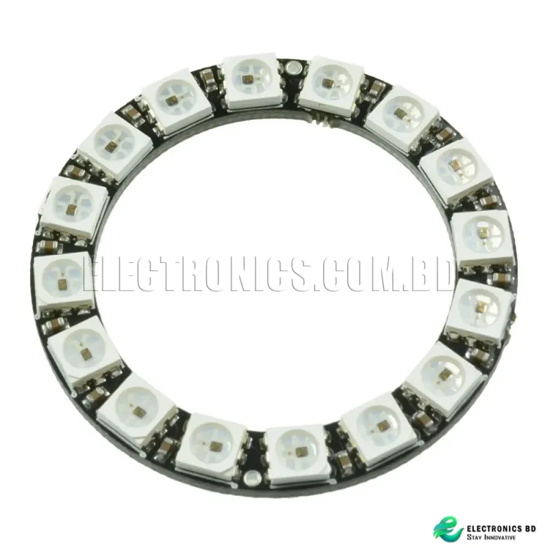 RGB LED Ring 16Bit WS2812 5050 RGB LED + Integrated Drivers