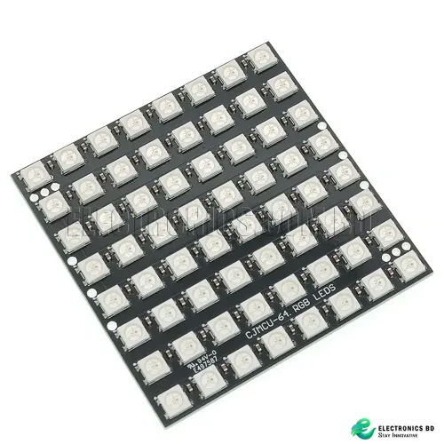 WS2812 5050 RGB LED LAMP PANEL MODULE 5V 64BIT RAINBOW