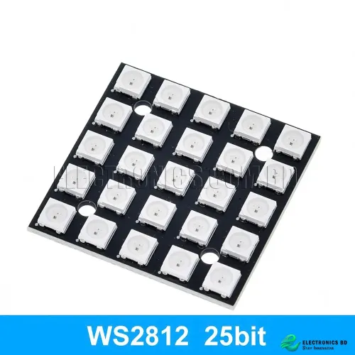 WS2812 5050 RGB LED LAMP PANEL MODULE 5V 25BIT RAINBOW