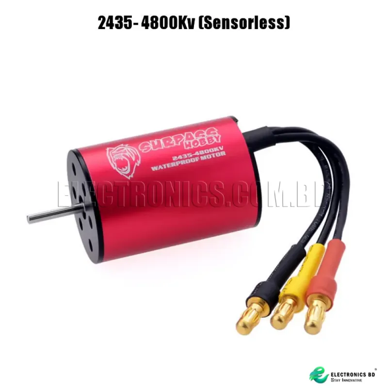 2435-4800Kv 2-3S Mini Motor 2.0mm Shaft 3.5mm Connector