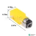 DC Gear Motor / Magnetic Anti-interference Smart Car Chassis - Yellow + Silver (DC 3~6V)