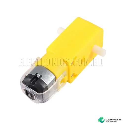 DC Gear Motor / Magnetic Anti-interference Smart Car Chassis - Yellow + Silver (DC 3~6V)