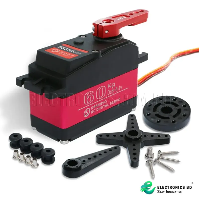 DS5160 180° Waterproof 60kg High Torque Digital RC Servo