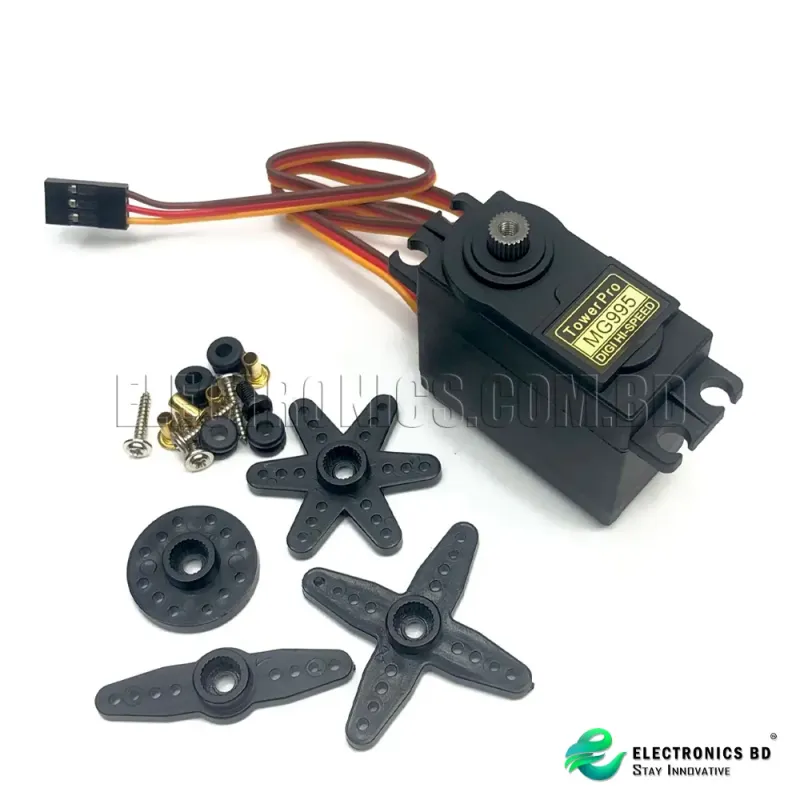 MG995 360 Degree Plastic Gear TowerPro Servo Motor