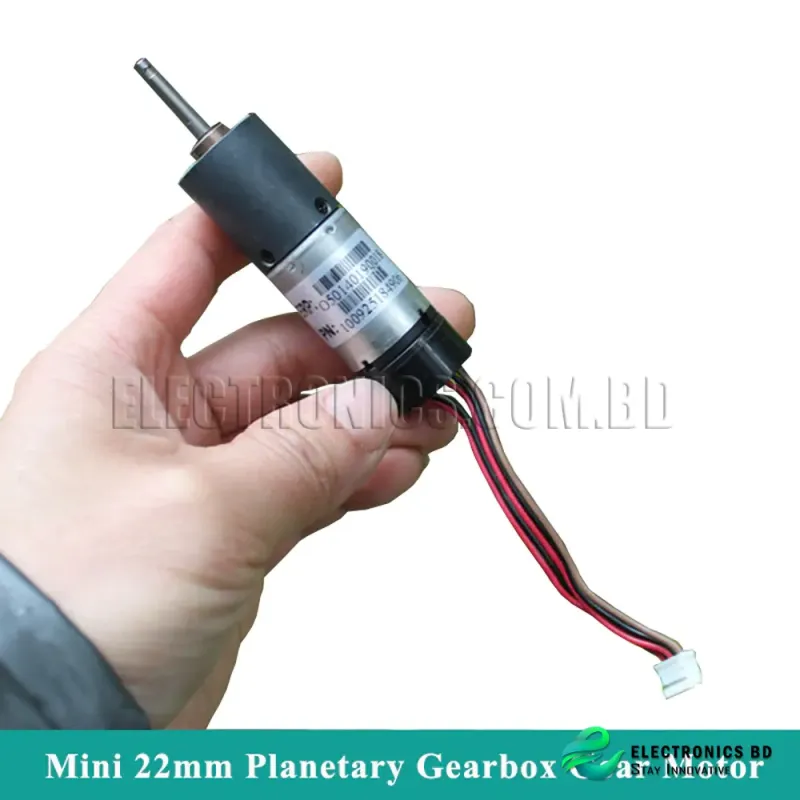 Mini 22MM Planetary Gearbox Gear Motor DC12V 86RPM Slow Speed Large Torque Micro Reduction Motor Hall Sensor DIY Robot ( Refurbished )