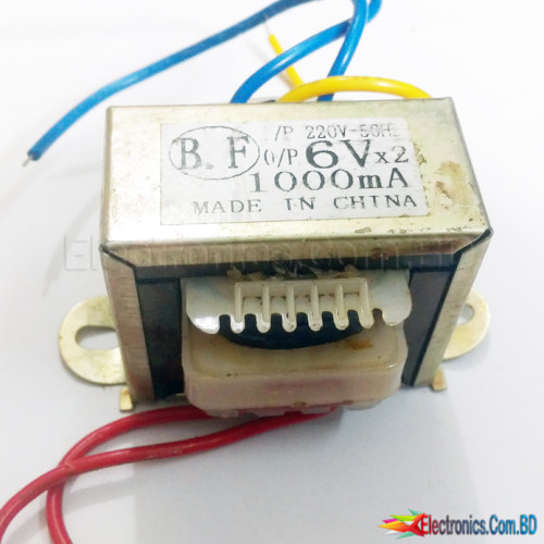 6-0-6 Volt 1A Transformer