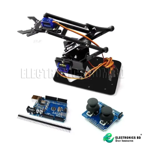 4DOF Unassembly Acrylic Mechanical Arm Robot Manipulator Claw for Arduino Maker Learning DIY Kit Robot