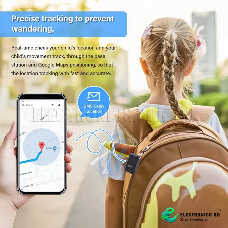 Real-Time School Bag GPS Tracker: Keep Your Child Safe with SMS Location Updates