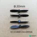 2PCS 30mm 3cm Props Mini Propellers Blades For 0.8mm Motor Shaft