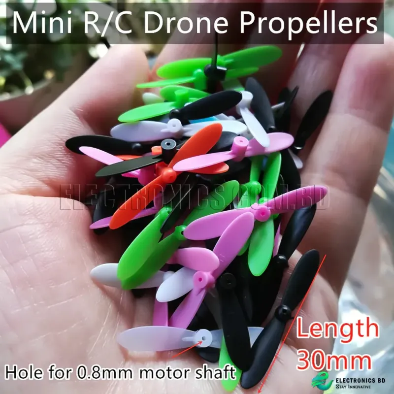 2PCS 30mm 3cm Props Mini Propellers Blades For 0.8mm Motor Shaft