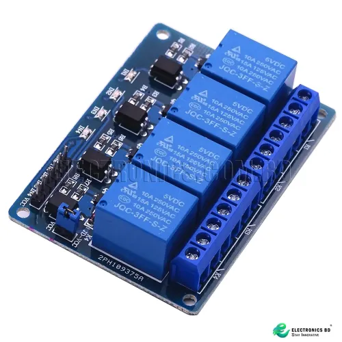 12V 4 Channel Relay Module With Opto Isolated Input