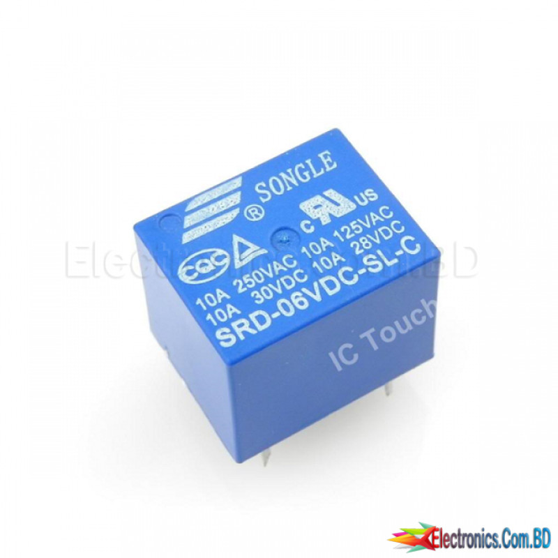 6V DC SONGLE Power Relay