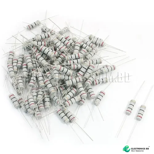 0.47M Ohm 2W 5% Metal Oxide Resistor - 5 PCS