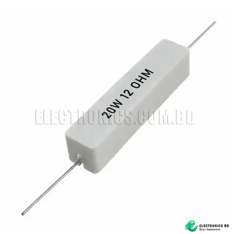 Cement oxide resistor 12 OHM 20W