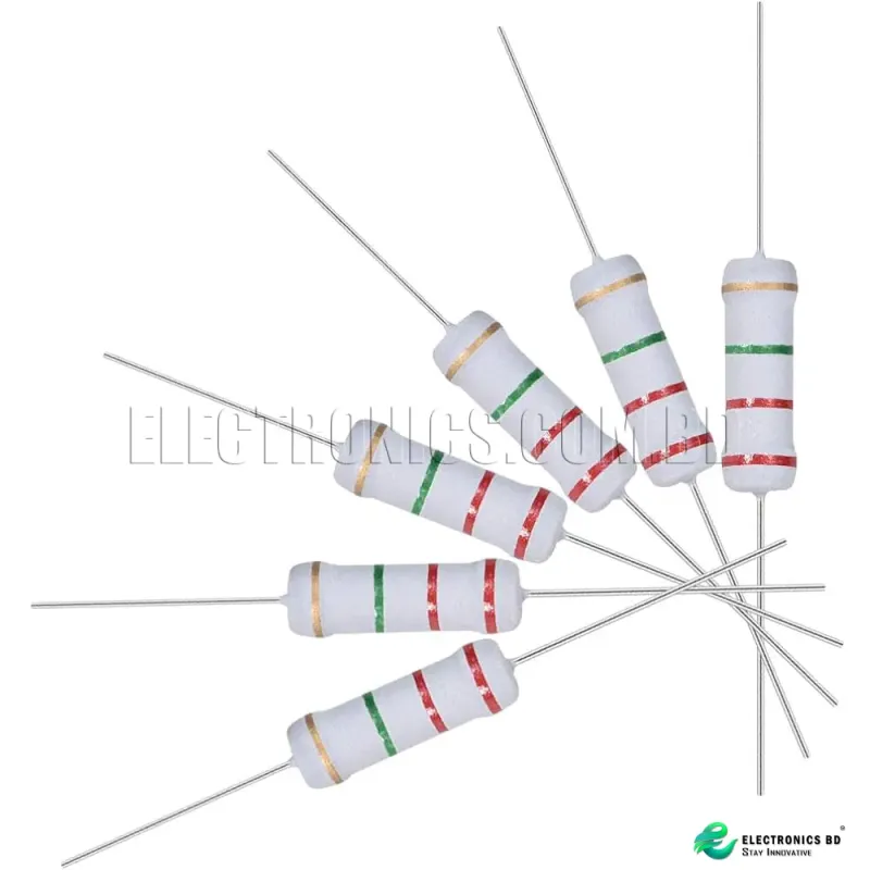 2.2M Ohm 2W 5% Metal Oxide Resistor - 5 PCS