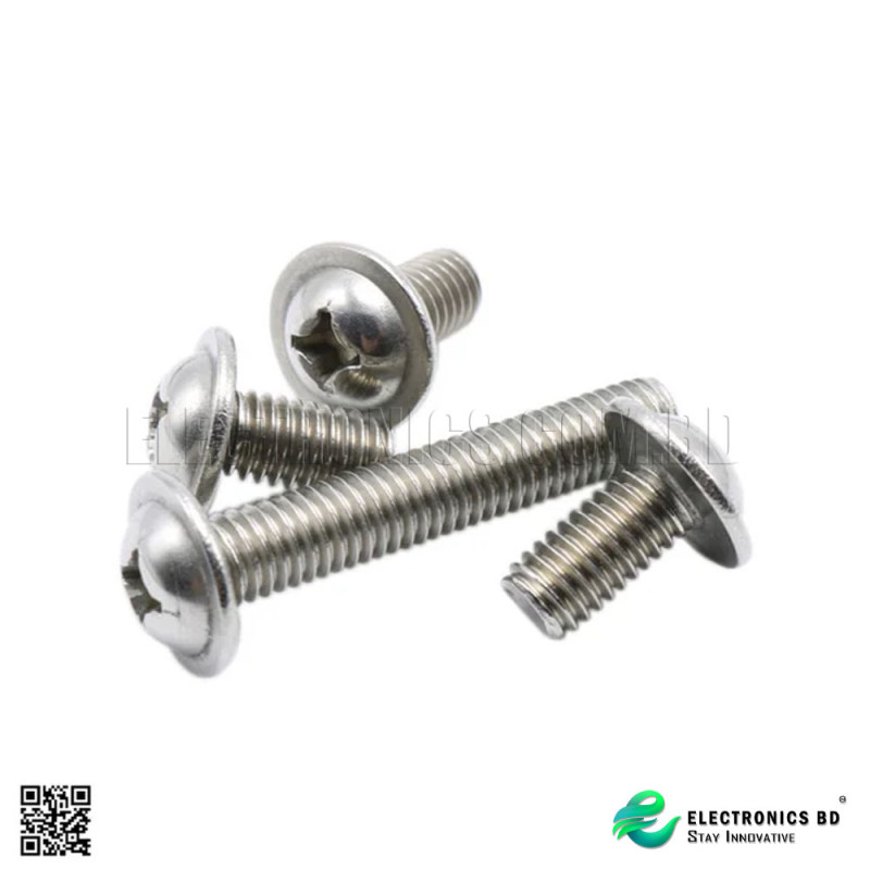 M4 8mm Phillips Washer Head Machine Screw