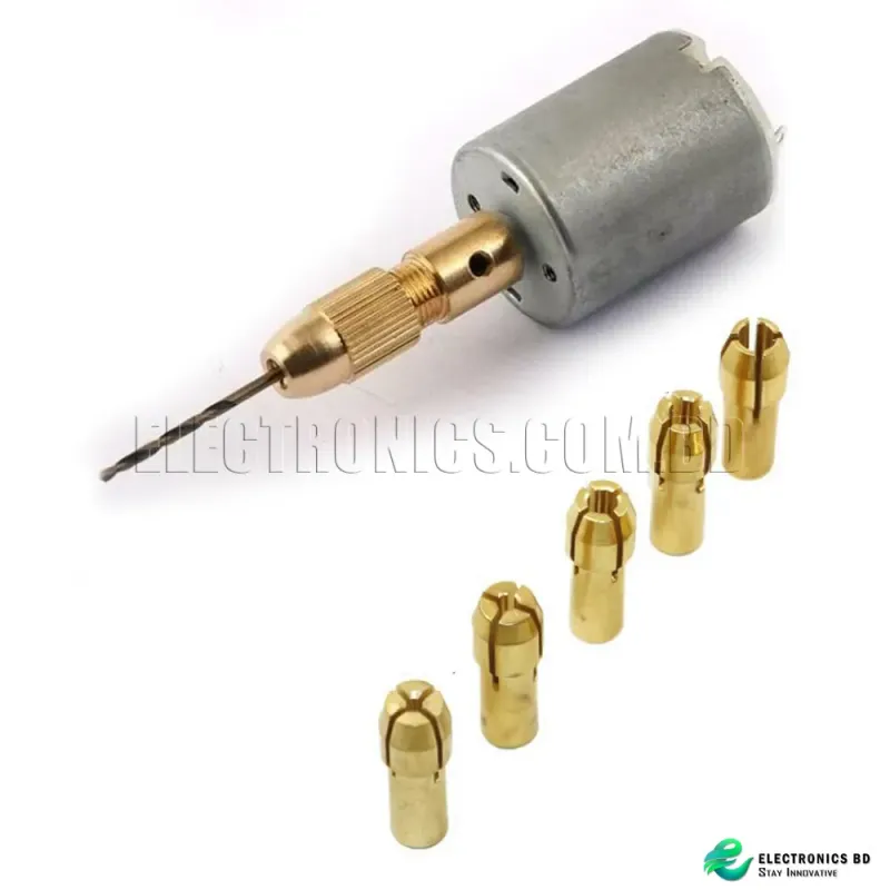 0.5-3mm Micro Twist Drill Chuck Set with 6V Motor