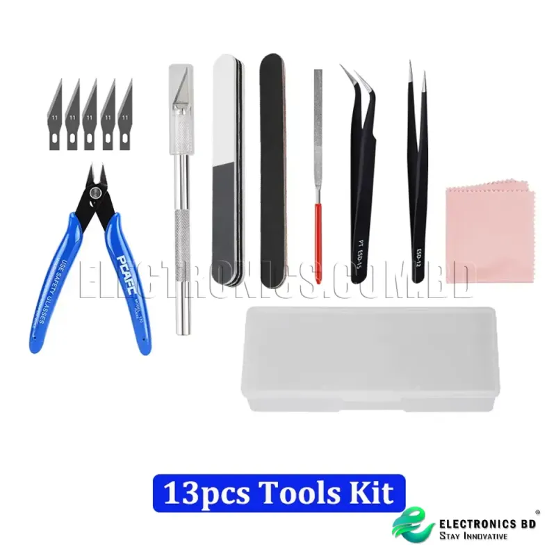 13pcs Carving Tool DIY Deburring Trimming Knife 3D Model Grinding Edge Cutter Files Brush Scraper Caliper Engraving 3D Printer Parts