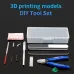 13pcs Carving Tool DIY Deburring Trimming Knife 3D Model Grinding Edge Cutter Files Brush Scraper Caliper Engraving 3D Printer Parts