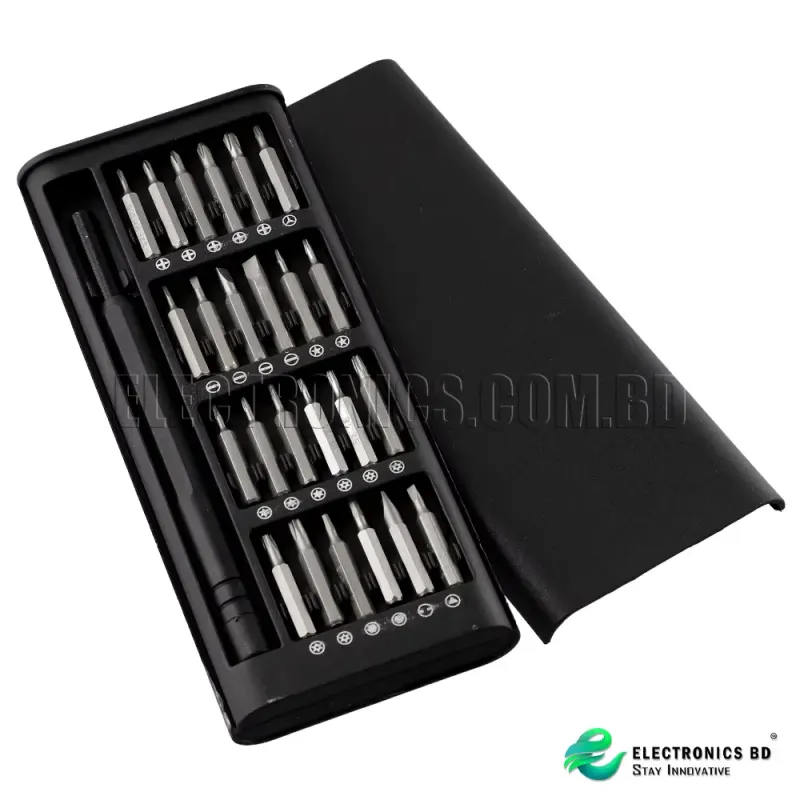 24-in-1 Precision Screwdriver Set with Magnetic Handle with plastic case