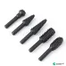 5pcs Steel Rotary Rasp File 1/4" Shank Rotary Craft Files Rasp Burrs Wood Bits Grinding Power Woodworking Hand Tool