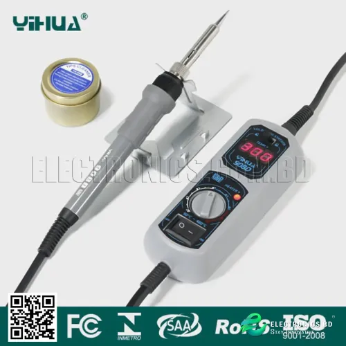 Original High Quality 220V SAIKE 908D Soldering Iron Temperature Adjustable Electric Welding Soldering Iron