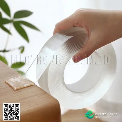 1 Feet Transparent Silicon Double sided Tape