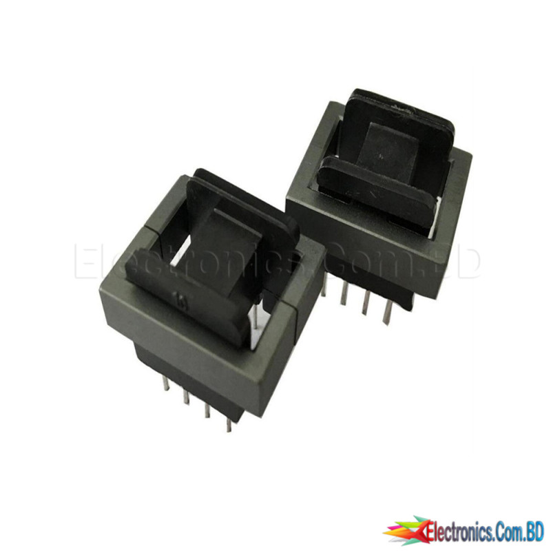 EE25 Inductor or Transformer ferrite core with 4+4pin Lying Bobbin 1 pcs