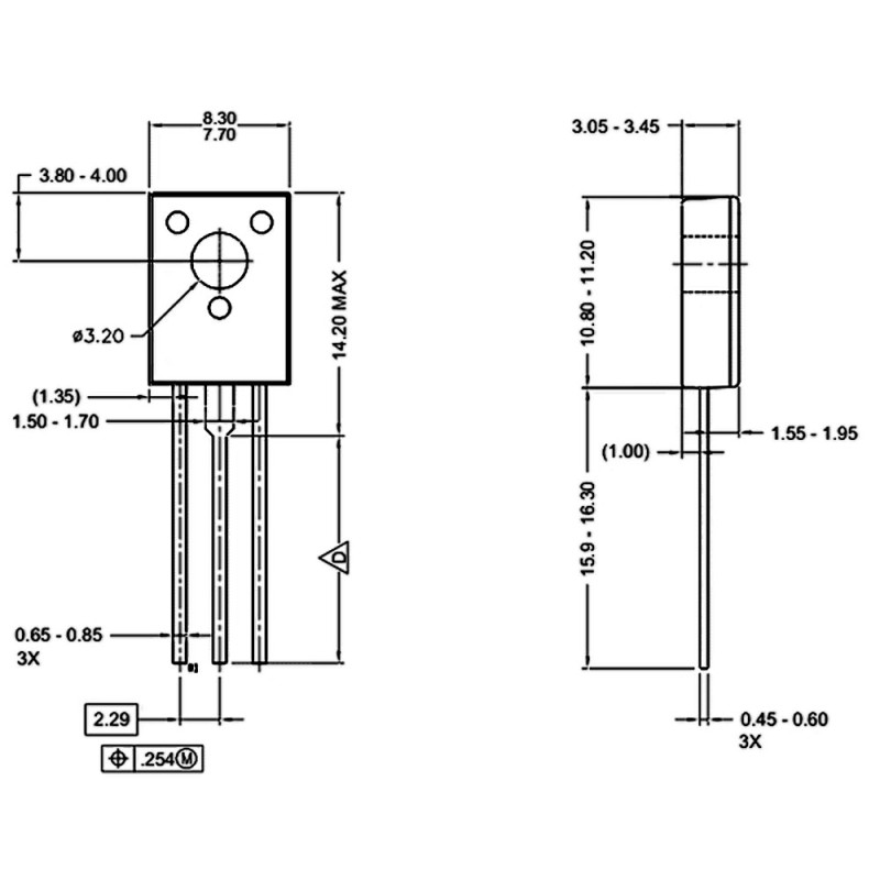 BD136 PNP Power Transistor