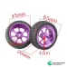 65mm Rubber Tire Metal Wheel Rim 12mm Hex for RC Car