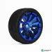 Car Rubber Wheel 65mm Tire  With Connector 1 pcs